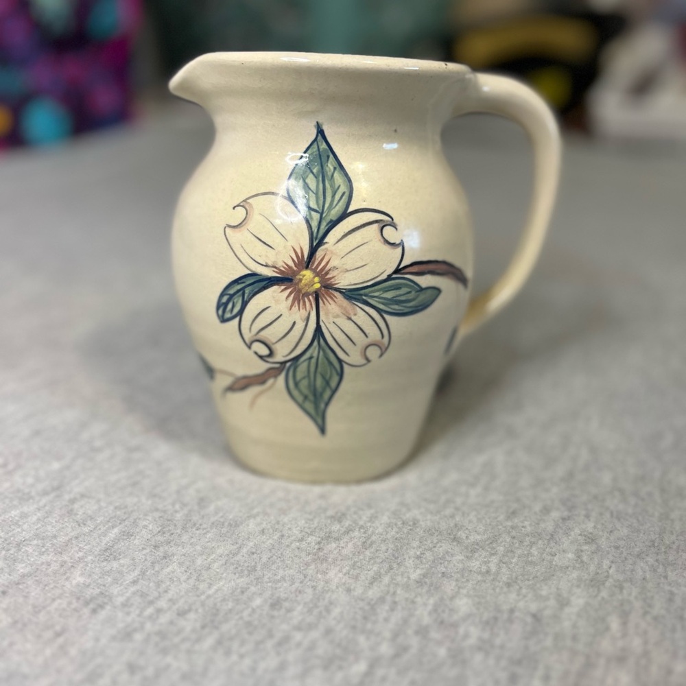 Storie & Son Hand-Painted Pottery Pitcher